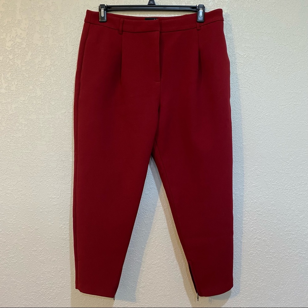 ASOS Trousers High Waisted Front Pleat Structured
